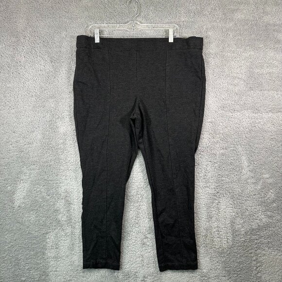 Anne Klein Pants - Anne Klein Womens Size XL Tregging Skinny Pants GrayTapered Leg Pull On